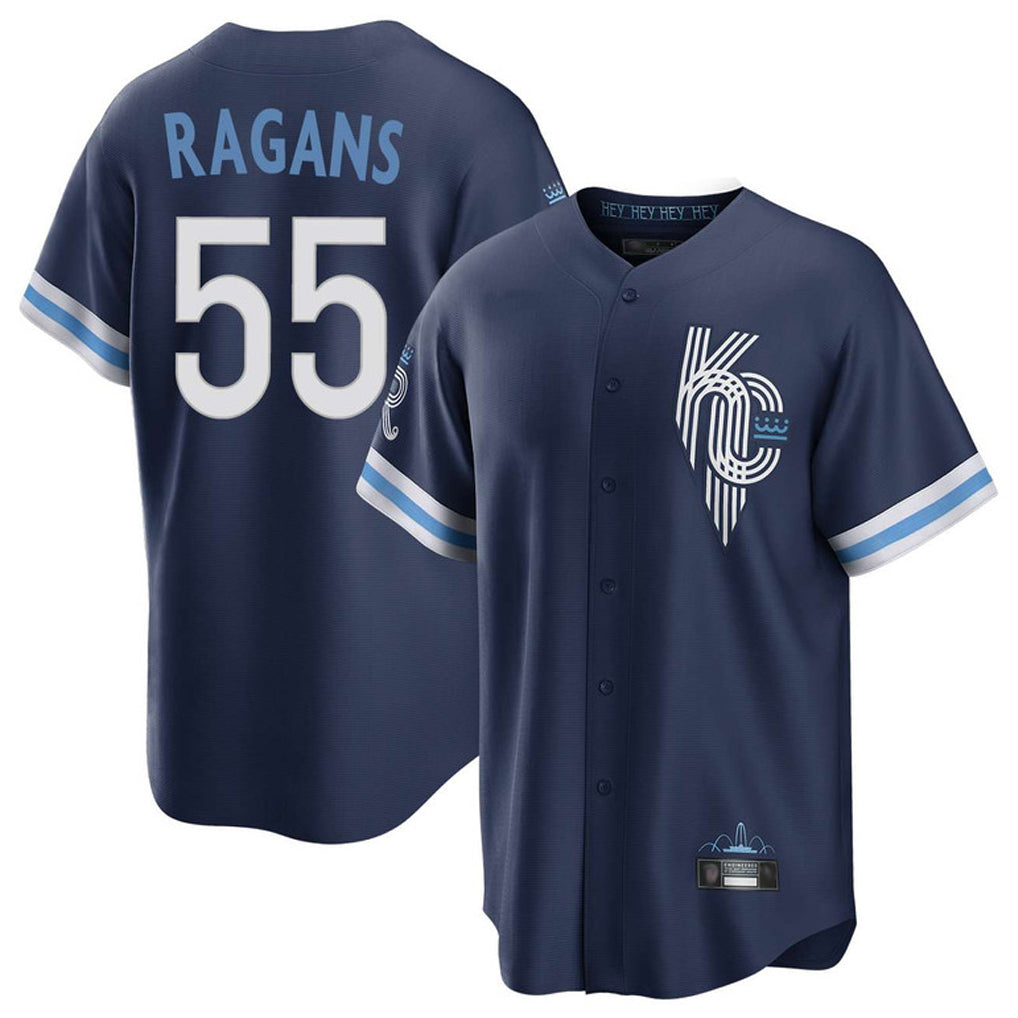 Kdoa KC.Royals #55 Cole Ragans Player Navy City Connect Home Game Stitched Jerseys