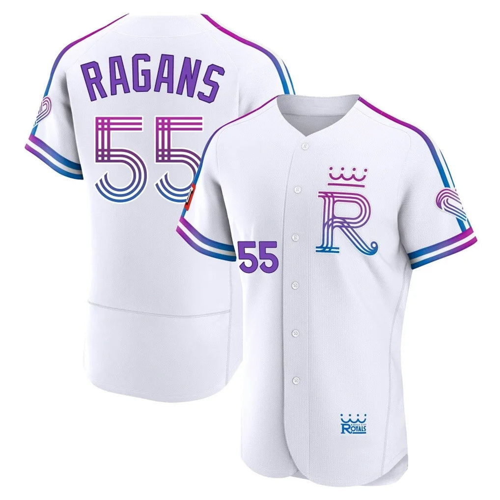 Kdoa KC.Royals #55 Cole Ragans Player White 2026 City Connect Limited Elite Home Stitched Jerseys