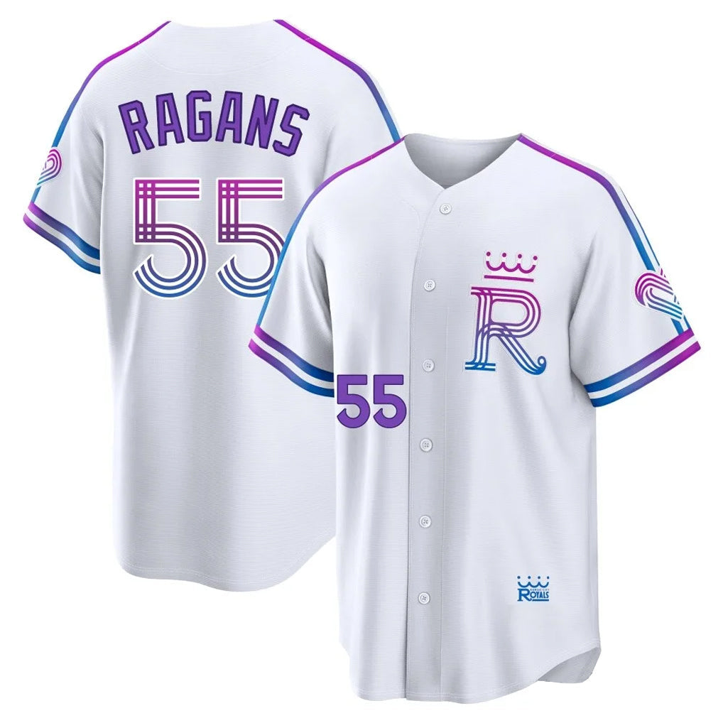 Kdoa KC.Royals #55 Cole Ragans Player White 2026 City Connect Limited Home Stitched Jerseys