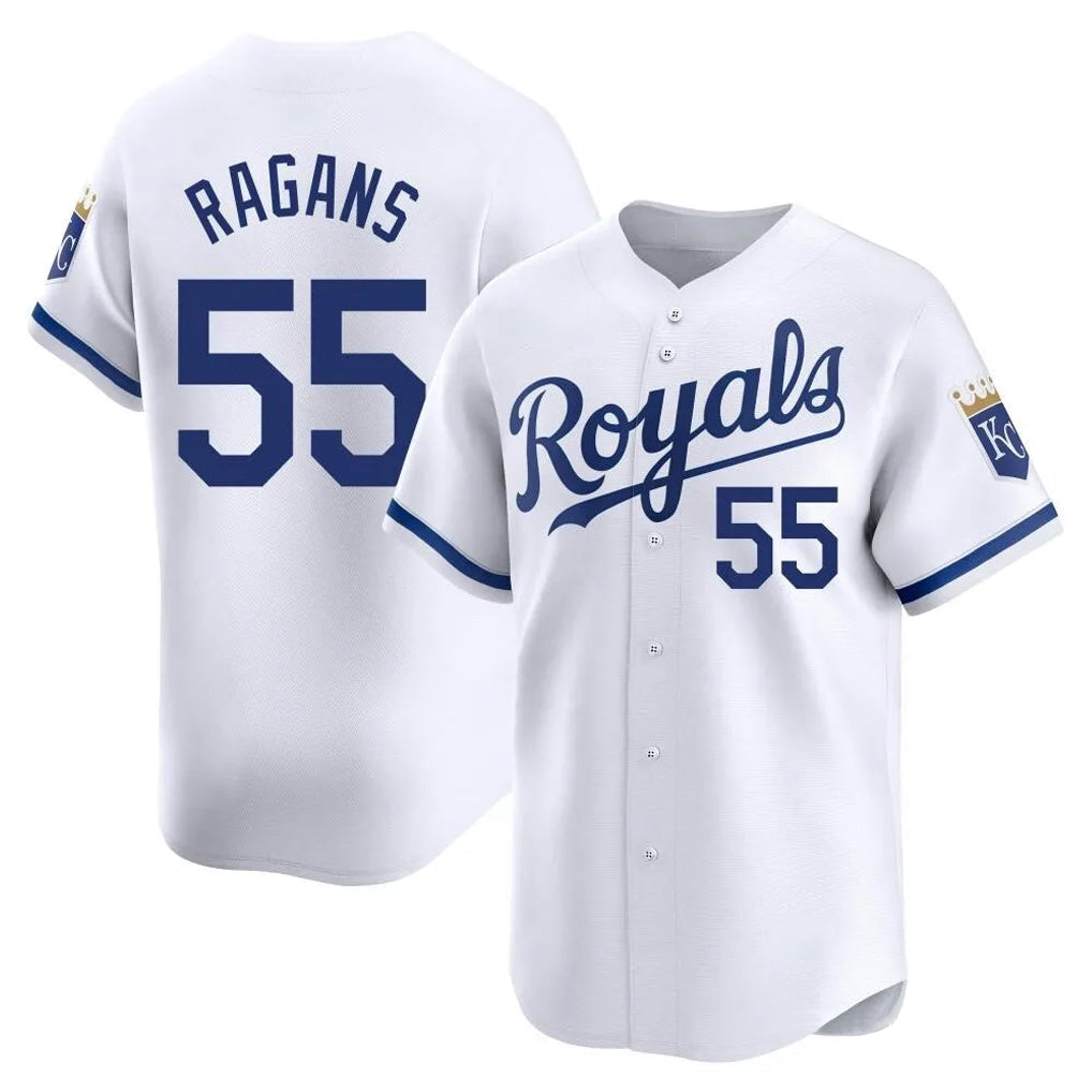 Kdoa KC.Royals #55 Cole Ragans Player White Alt Limited Home Stitched Jerseys