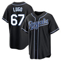 Kdoa KC.Royals #67 Seth Lugo Player Black Carbon Fashion Home Game Stitched Jerseys