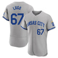 Kdoa KC.Royals #67 Seth Lugo Player Gray Limited Elite Home Game Stitched Jerseys