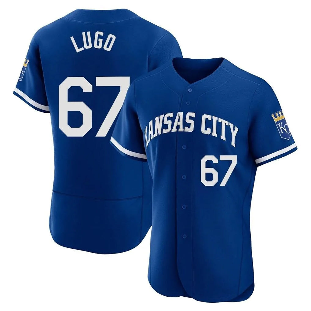 Kdoa KC.Royals #67 Seth Lugo Player Royal Limited Elite Home Stitched Jerseys