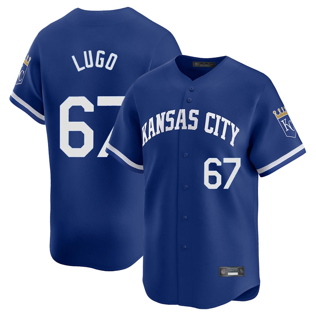 Kdoa KC.Royals #67 Seth Lugo Player Royal Limited Home Stitched Jerseys