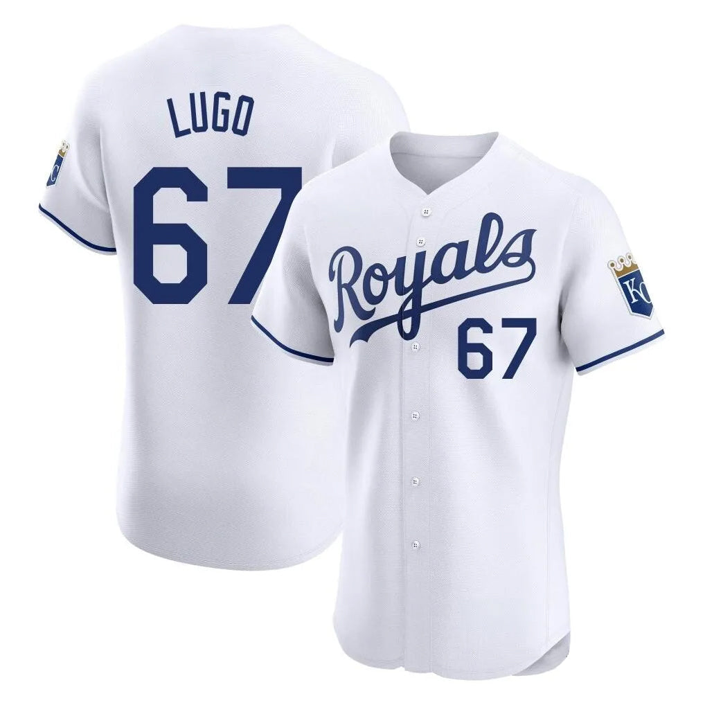 Kdoa KC.Royals #67 Seth Lugo Player White Alt Limited Elite Home Stitched Jerseys