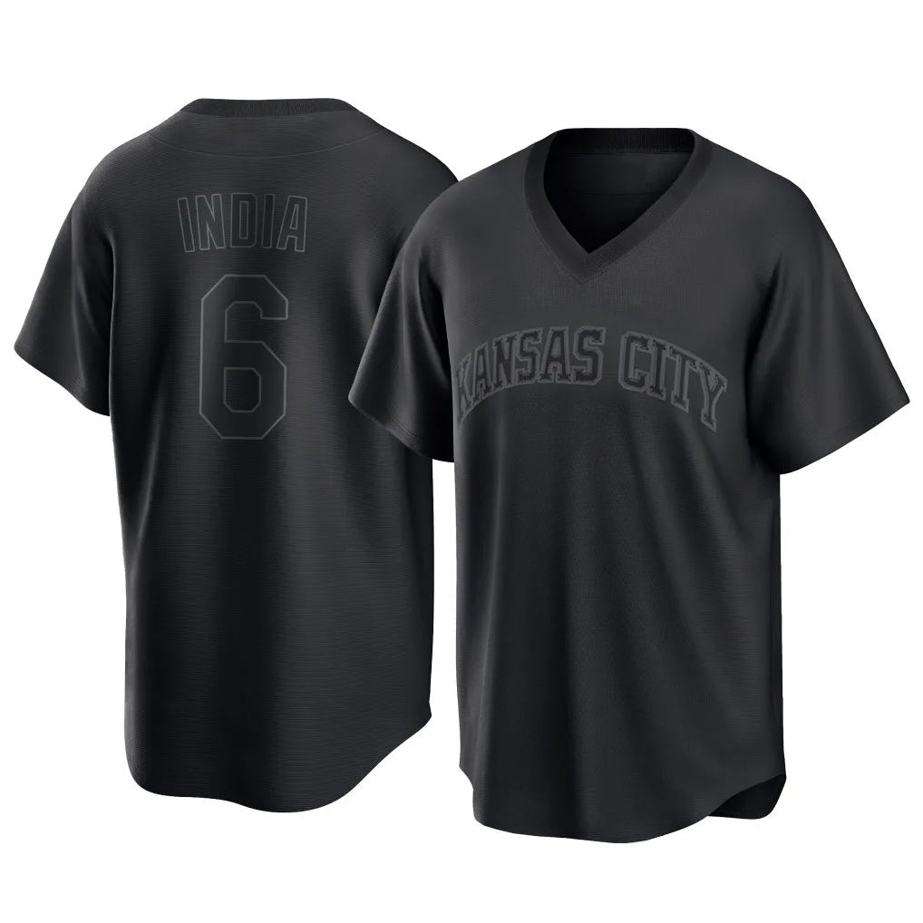Kdoa KC.Royals #6 Jonathan India Player Black Fashion Game Stitched Jerseys