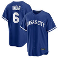 Kdoa KC.Royals #6 Jonathan India Player Royal Game Home Stitched Jerseys