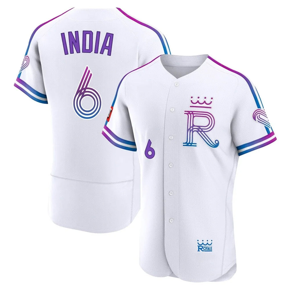 Kdoa KC.Royals #6 Jonathan India Player White 2026 City Connect Limited Elite Home Stitched Jerseys