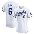 Kdoa KC.Royals #6 Jonathan India Player White Alt Limited Elite Home Stitched Jerseys