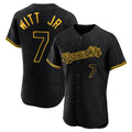Kdoa KC.Royals #7 Bobby Witt Jr. Player Black Snake Skin City Limited Elite Stitched Jerseys