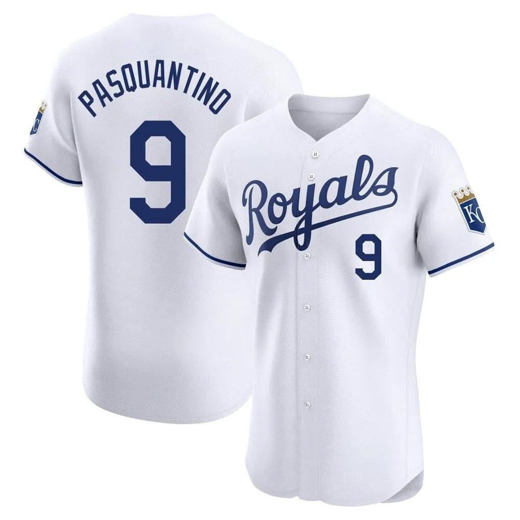 Kdoa KC.Royals #9 Vinnie Pasquantino Player White Alt Limited Elite Home Stitched Jerseys