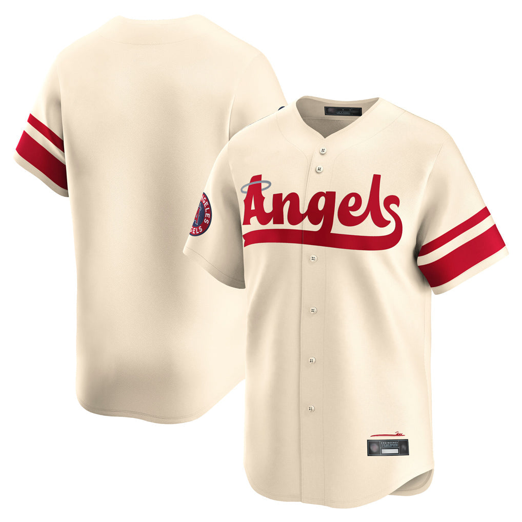 Kdoa LA.Angels Cream City Connect Limited Home Blank Player Stitched Jerseys
