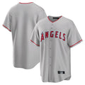 Kdoa LA.Angels Gray Home Game Blank Player Stitched Jerseys
