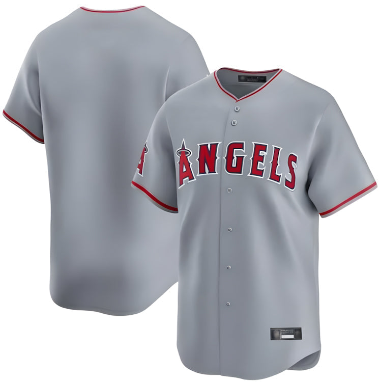 Kdoa LA.Angels Gray Home Limited Blank Player Stitched Jerseys