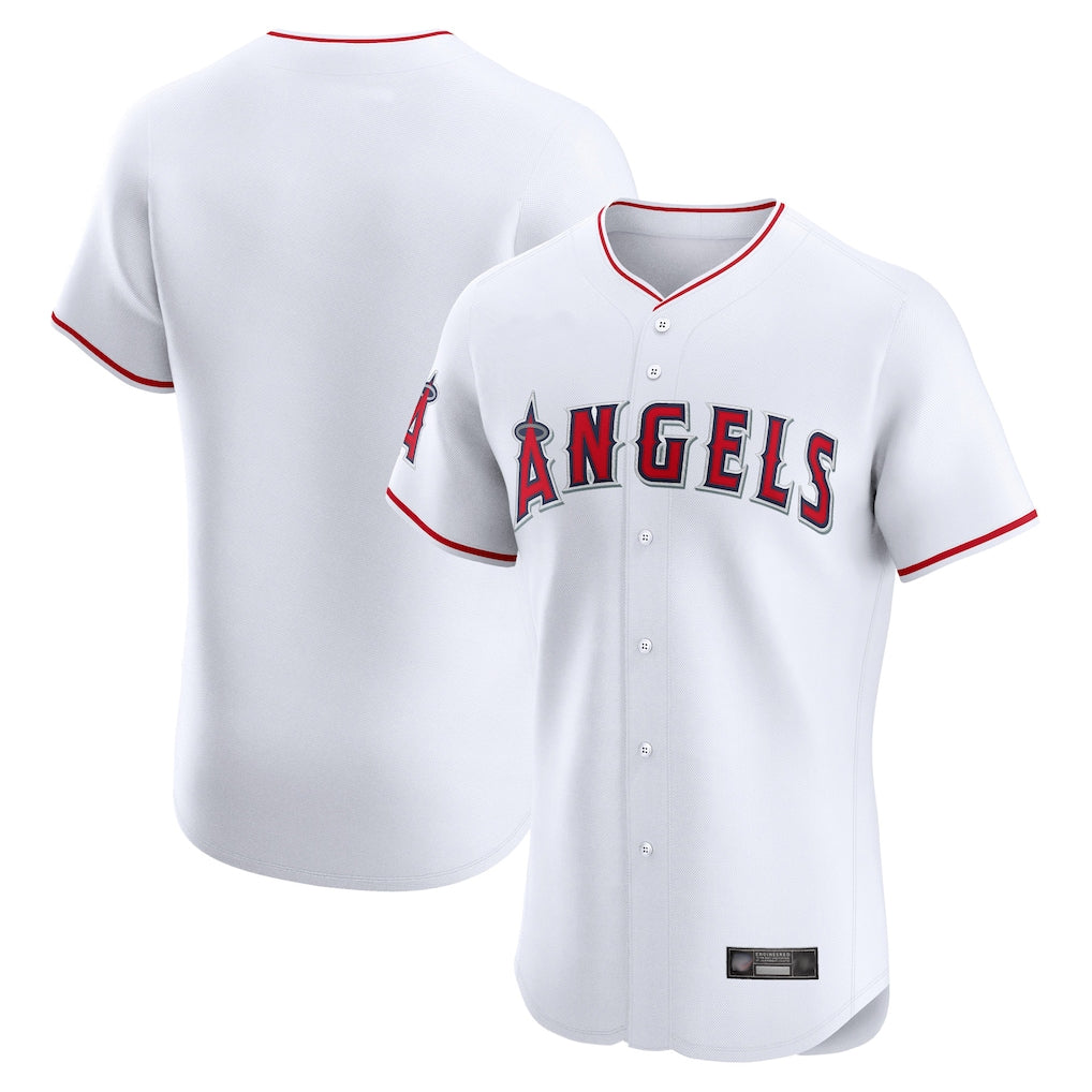 Kdoa LA.Angels White Limited Elite Home Blank Player Stitched Jerseys