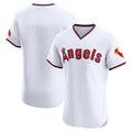 Kdoa LA.Angels White T-shirt Home Limited Elite Blank Player Stitched Jerseys