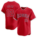 Kdoa LA.Angels #12 Jorge Soler Player Red Home Limited Stitched Jerseys