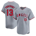 Kdoa LA.Angels #13 Drew Pomeranz Player Gray Home Limited Stitched Jerseys