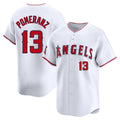Kdoa LA.Angels #13 Drew Pomeranz Player White Limited Home Stitched Jerseys