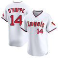 Kdoa LA.Angels #14 Logan O'Hoppe Player White T-shirt Home Limited Stitched Jerseys
