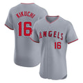 Kdoa LA.Angels #16 Yusei Kikuchi Player Gray Home Limited Elite Stitched Jerseys
