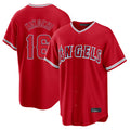 Kdoa LA.Angels #16 Yusei Kikuchi Player Red Home Game Stitched Jerseys