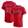 Kdoa LA.Angels #18 Nolan Schanuel Player Red Home Limited Elite Stitched Jerseys