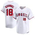 Kdoa LA.Angels #18 Nolan Schanuel Player White Limited Home Stitched Jerseys