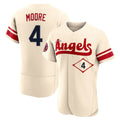 Kdoa LA.Angels #4 Christian Moore Player Cream City Connect Limited ELite Home Stitched Jerseys