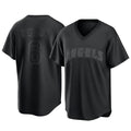 Kdoa LA.Angels #6 Anthony Rendon Player Black Pitch Fashion T-shirt Stitched Jerseys