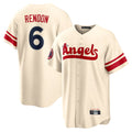 Kdoa LA.Angels #6 Anthony Rendon Player Cream City Connect Home Stitched Jerseys