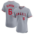 Kdoa LA.Angels #6 Anthony Rendon Player Gray Home Limited Elite Stitched Jerseys