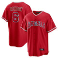 Kdoa LA.Angels #6 Anthony Rendon Player Red Home Game Stitched Jerseys