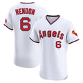 Kdoa LA.Angels #6 Anthony Rendon Player White T-shirt Home Limited Elite Stitched Jerseys