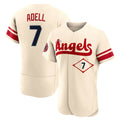 Kdoa LA.Angels #7 Jo Adell Player Cream City Connect Limited ELite Home Stitched Jerseys