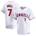 Kdoa LA.Angels #7 Jo Adell Player White Limited Home Stitched Jerseys