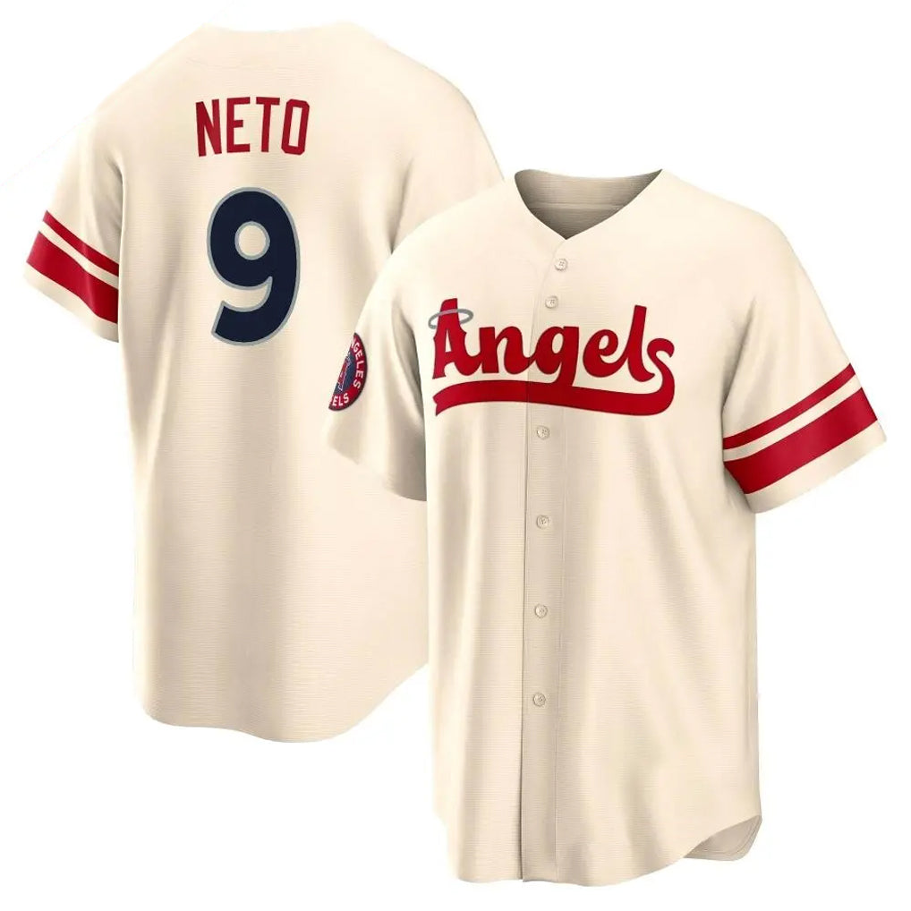 Kdoa LA.Angels #9 Zach Neto Player Cream City Connect Home Stitched Jerseys