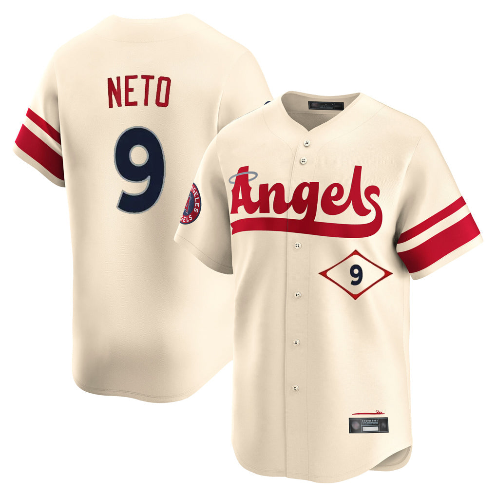 Kdoa LA.Angels #9 Zach Neto Player Cream City Connect Limited Home Stitched Jerseys