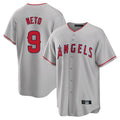 Kdoa LA.Angels #9 Zach Neto Player Gray Home Game Stitched Jerseys