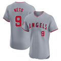Kdoa LA.Angels #9 Zach Neto Player Gray Home Limited Elite Stitched Jerseys