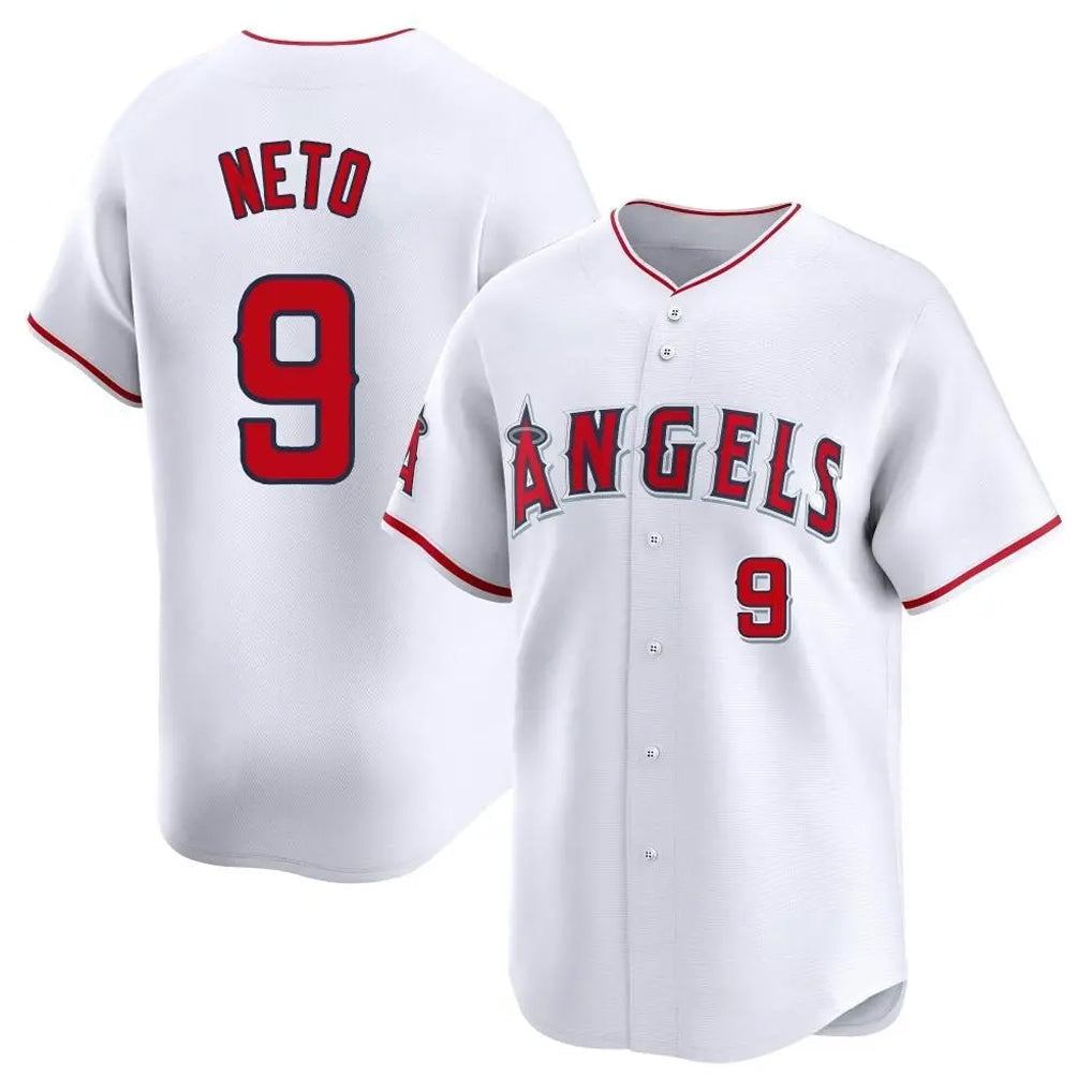 Kdoa LA.Angels #9 Zach Neto Player White Limited Home Stitched Jerseys