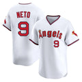 Kdoa LA.Angels #9 Zach Neto Player White T-shirt Home Limited Stitched Jerseys