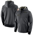 Kdoa LA.Chargers Gray Pullover Hoodie Home Game Blank Player Stitched Jerseys