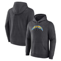 Kdoa LA.Chargers Gray Pullover Hoodies Home Game Blank Player Stitched Jerseys