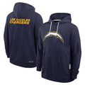 Kdoa LA.Chargers Navy LOGO Pullover Hoodies Home Game Blank Player Stitched Jerseys