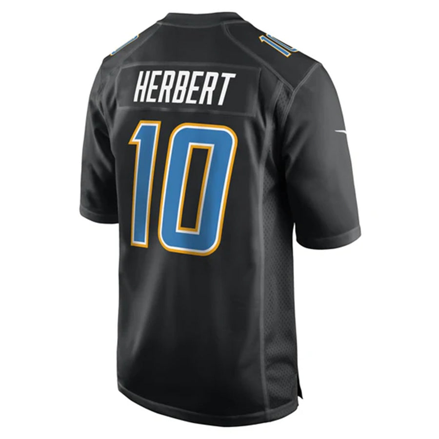 Kdoa LA.Chargers #10 Justin Herbert Player Black Fashion Stitched Jerseys
