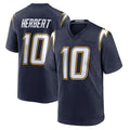 Kdoa LA.Chargers #10 Justin Herbert Player Navy Alternate Home Game Stitched Jerseys