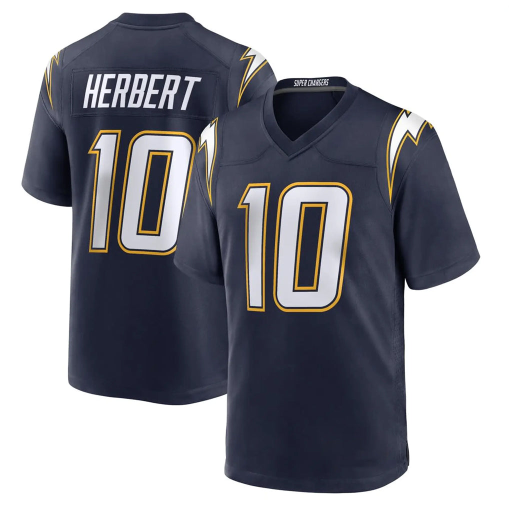 Kdoa LA.Chargers #10 Justin Herbert Player Navy Alternate Home Game Stitched Jerseys