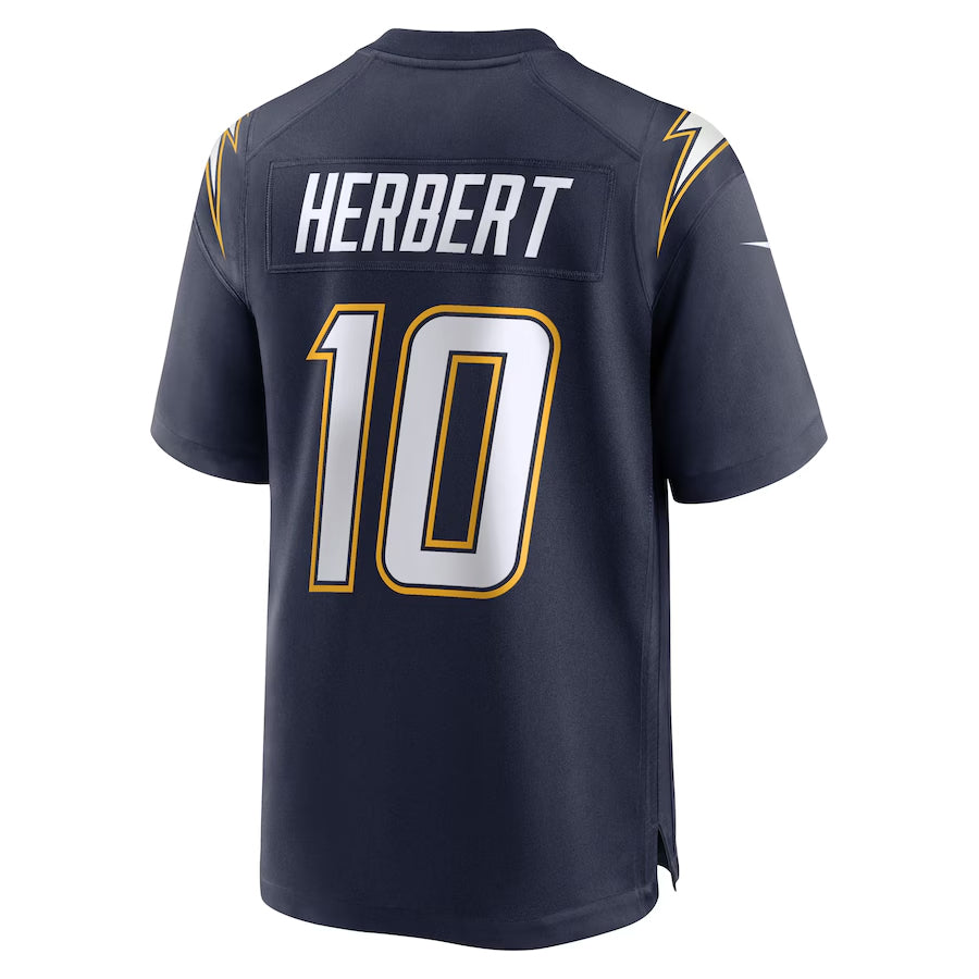 Kdoa LA.Chargers #10 Justin Herbert Player Navy Home Game Stitched Jerseys