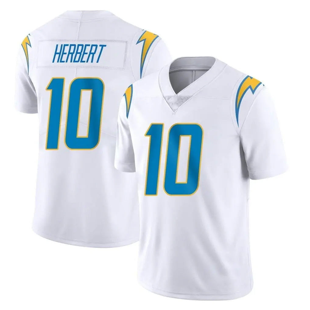 Kdoa LA.Chargers #10 Justin Herbert Player White Limited Vapor Untouchable Home Game Stitched Jerseys